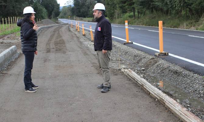 MOP completa asfaltado en segundo tramo de 9 kilómetros  en la Ruta Máfil-Malihue 