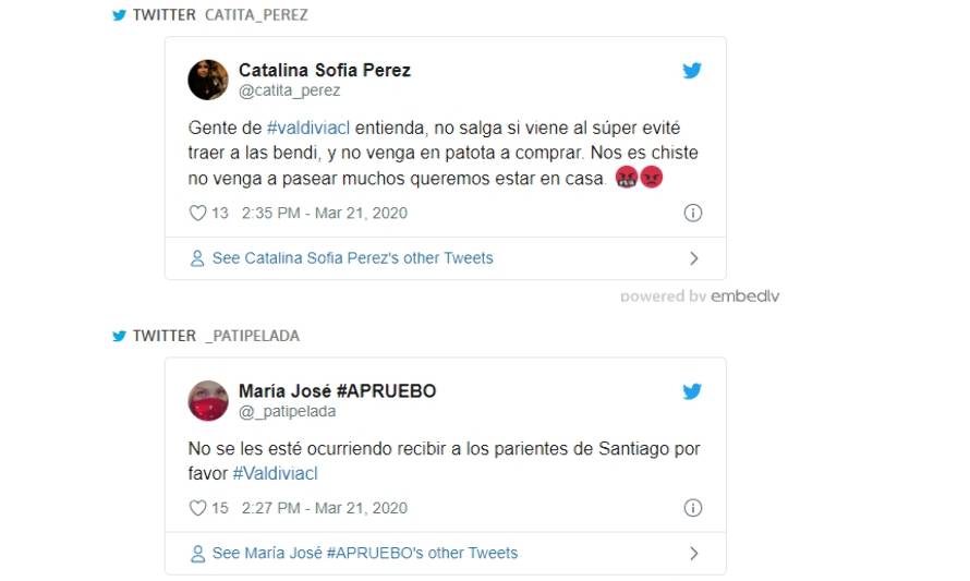 Las redes sociales no perdonan: Tuiteros valdivianos en picada con actitudes de riesgo por COVID 19