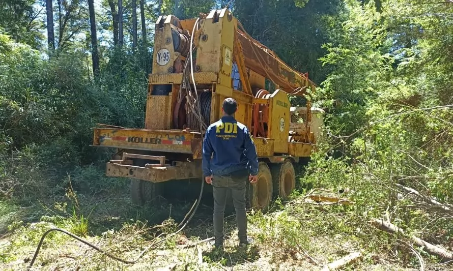 Cae trío por sustracción de madera en La Unión  y recuperan maquinaria robada en Valdivia