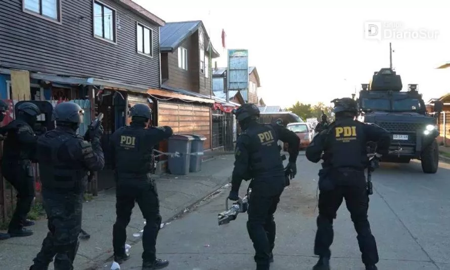 Operativo antidrogas termina con 14 detenidos en Valdivia 