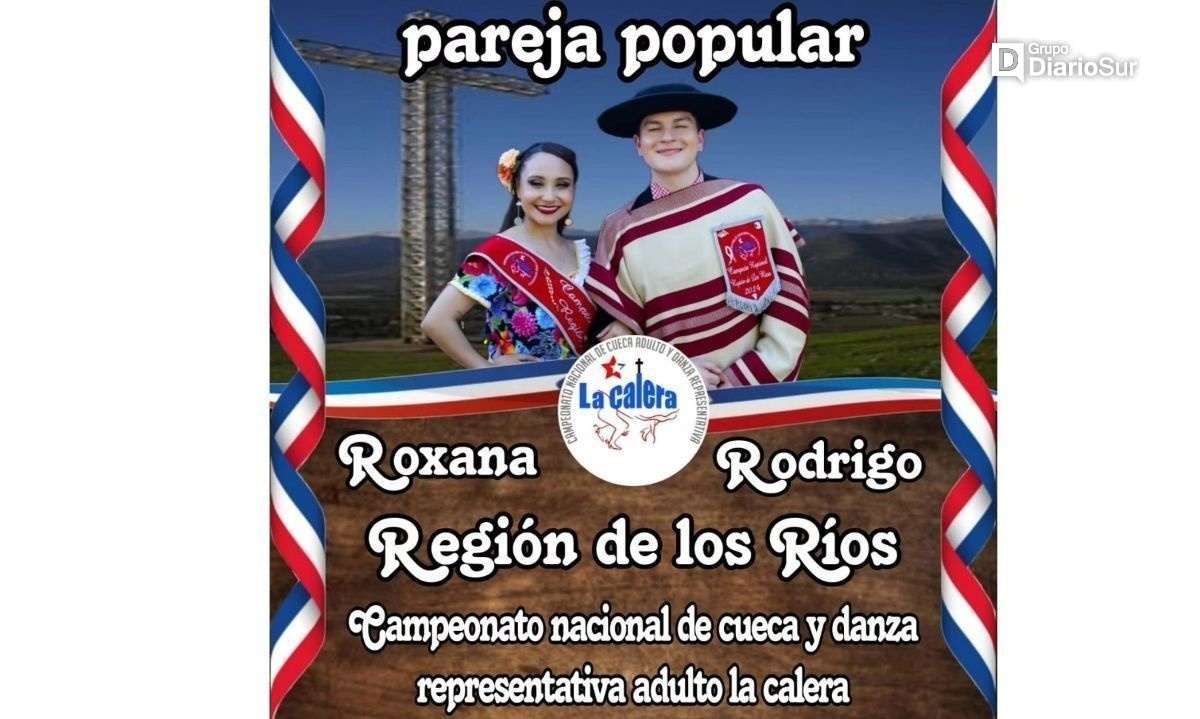 Apoya a los representantes de la región de los Ríos en el campeonato de cueca La Calera 2024