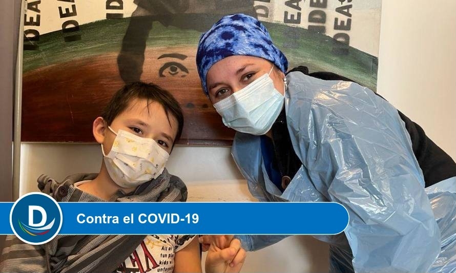 Este lunes se inició en Los Ríos la vacunación de menores de 11 años